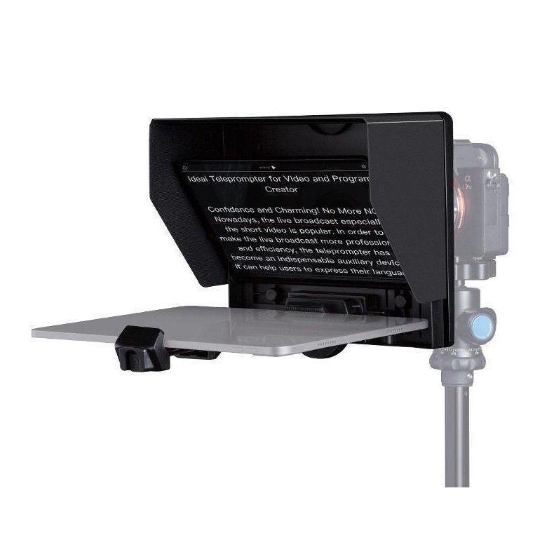 Feelworld TP10  Portable 10" folding Teleprompter UP 11" Phone/tablet prompter