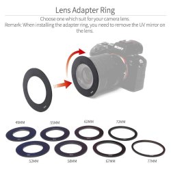 Feelworld TP2 8" portable Teleprompter up 8" Smartphone tablet prompter for DSLR camera record