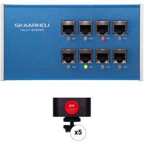 Skaarhoj Tally Box System+ 5x Tally Lights Bundle