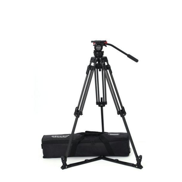 Secced V800 (AL) Tripod Kit - with 3-Stage Tripod & Fluid Head