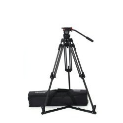 Secced V800 (CF) Tripod Kit with 3-Stage Tripod &amp; Fluid Head