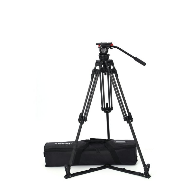 Secced V800 (CF) Tripod Kit with 3-Stage Tripod &amp; Fluid Head