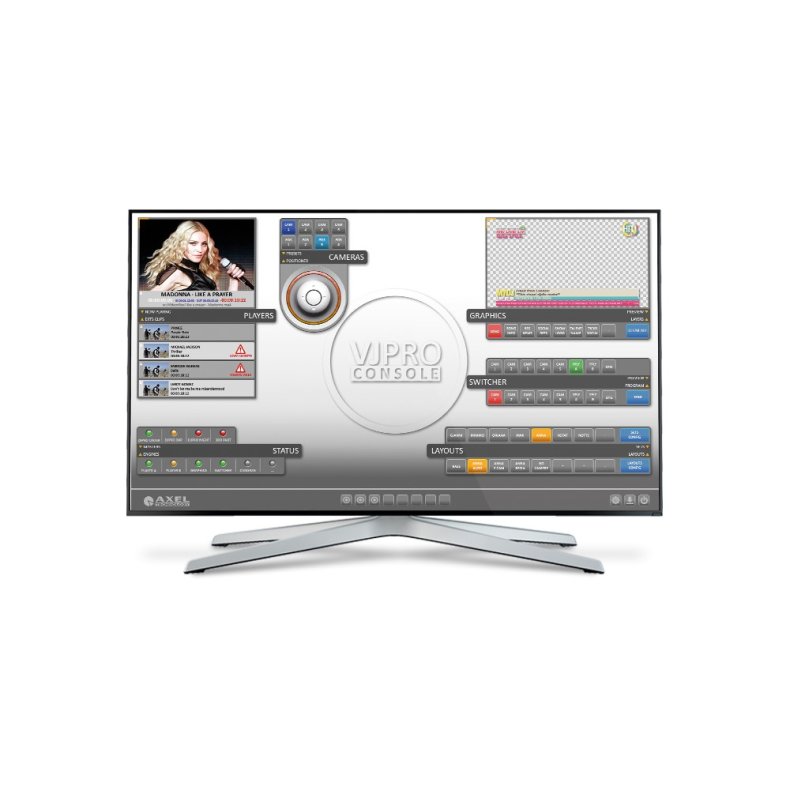 Axel VJPro Software Broadcast visual Radio Automation SD/HD