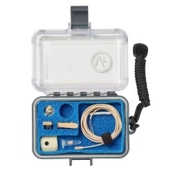 Voice Technologies VT403WA Beige Waterproof Vocal Lavalier Microphone in VTO Box with accessories