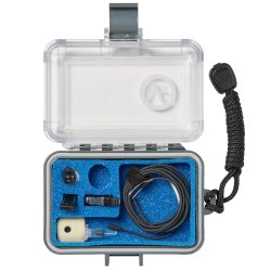 Voice Technologies VT403WA Black Waterproof Vocal Lavalier Microphone in VTO Box with accessories