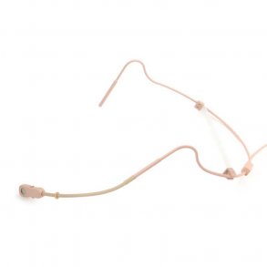 Voice Technologies VT800 Beige Lightweight Headword Cardioid Microphone in black case