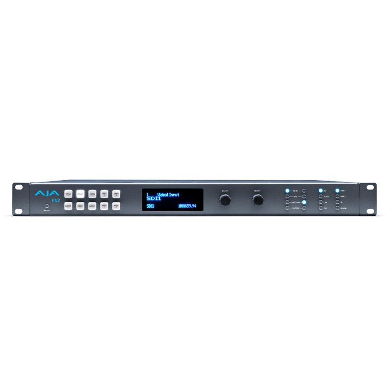 AJA FS2 2-channel HD/SD Frame Synchronizer and Format Converter, 2x 3G-SDI Inputs
