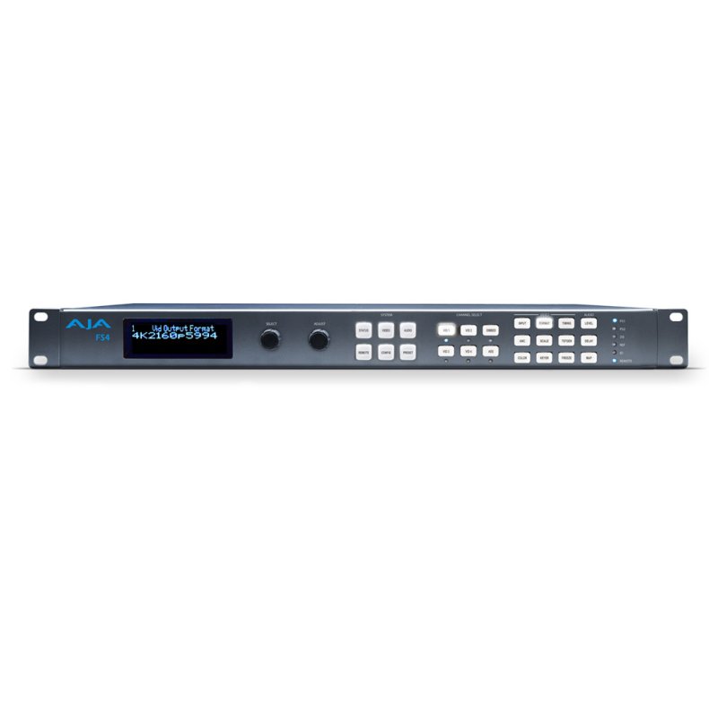 AJA FS4 4-Channel 2K/HD/SD or 1-Channel 4K/UltraHD, Frame Sync and Up, Down, Cross-Converter