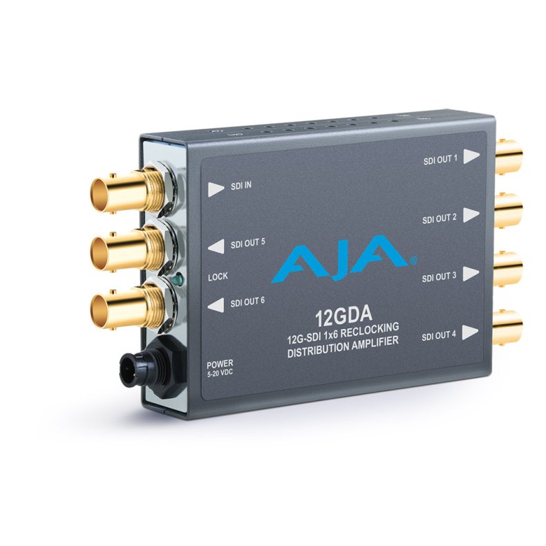 AJA 12GDA 12G-SDI 1x6 Distribution Amplifier
