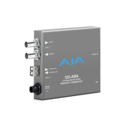 AJA 12G-AMA-T 12G-SDI Input and Output up to 4K/UltraHD with LC Fiber Transmitter