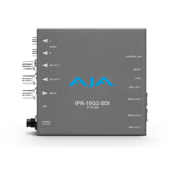 AJA IPR-10G2- SDI Bridging HD SMPTE ST 2110 Video and Audio to 3G-SDI