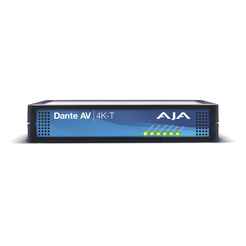 AJA DANTE AV 4K (T) Transmitter 12G-SDI and HDMI 2.0 Conversion to and from Dante AV IP Video/Audio