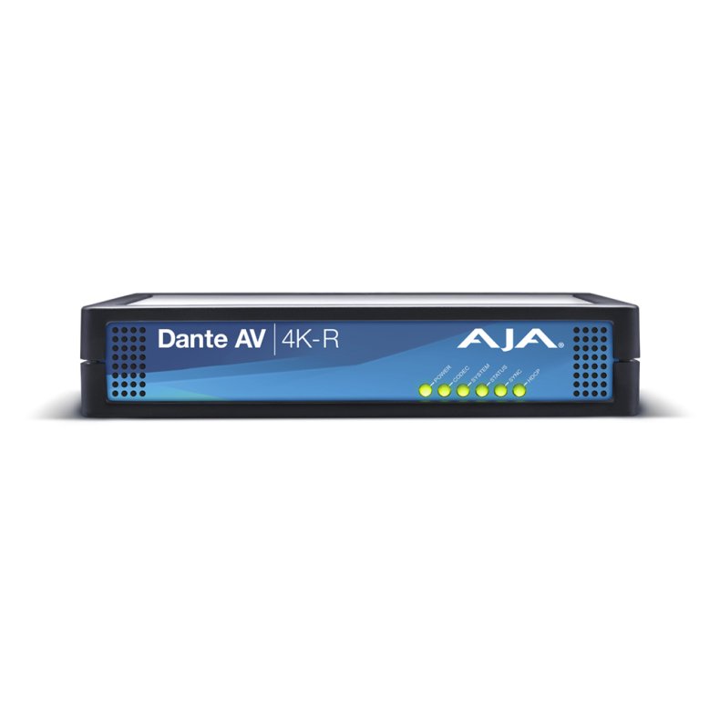 AJA DANTE AV 4K (R) Receiver 12G-SDI and HDMI 2.0 Conversion to and from Dante AV IP Video/Audio