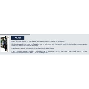 AEQ XC40  Control Master Module for XCORE with USB port and Ethernet  connectivity. Required in every XCORE frame.