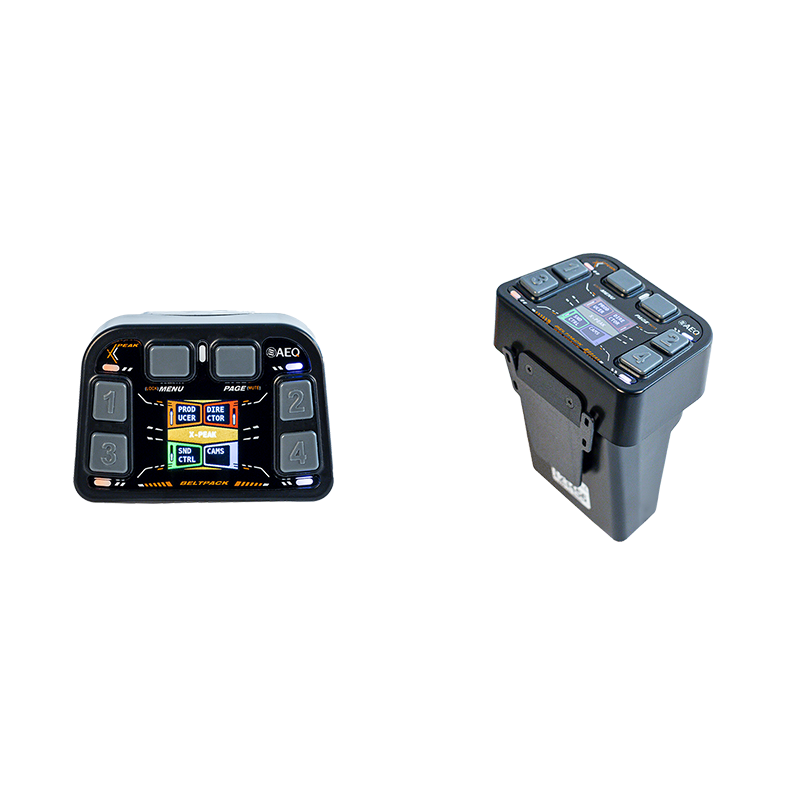 AEQ XPEAK BP Wired beltpack for intercom with 4 pageable keys