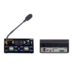 AEQ XPEAK D Desktop intercom user panel with 8 pageable 4way levers , 2 IP ports