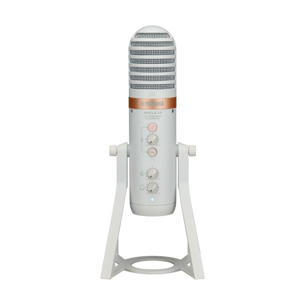 Yamaha AG01WH Live streaming USB mic with integrated mixer. Sofware bundled. White.