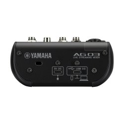 Yamaha AG03MK2B 3 ch live streaming mixer with USB audio I/F. Sofware bundled. Black.