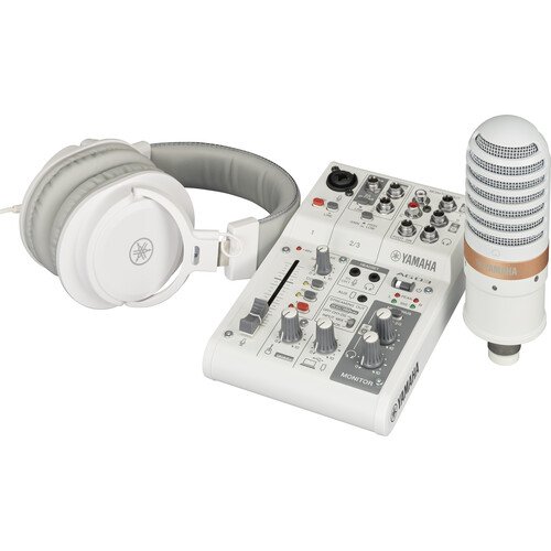 Yamaha Live streaming pack: AG03KK2/YCM01 mic/YH-MT1 headphones