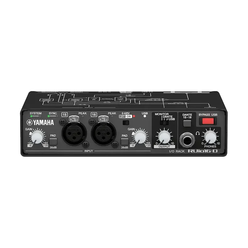 Yamaha RUIO16-D Audio interface Dante, USB, analog / VST Rack Pro.