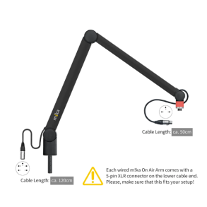 Yellowtec YT3605 m!ka On Air Microphone Arm M black with XLR Connectors