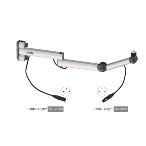 Yellowtec YT3207 Mic Arm TV Aluminium, with installed XLR-connectors