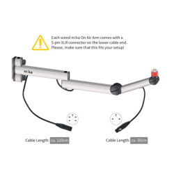 Yellowtec YT3209 m!ka On Air Microphone Arm TV aluminum with installed XLR connectors