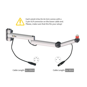 Yellowtec YT3209 m!ka On Air Microphone Arm TV aluminum with installed XLR connectors