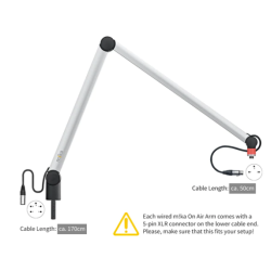 Yellowtec  YT3305 m!ka "ON AIR" Microphone Arm XL aluminium with XLR connectors
