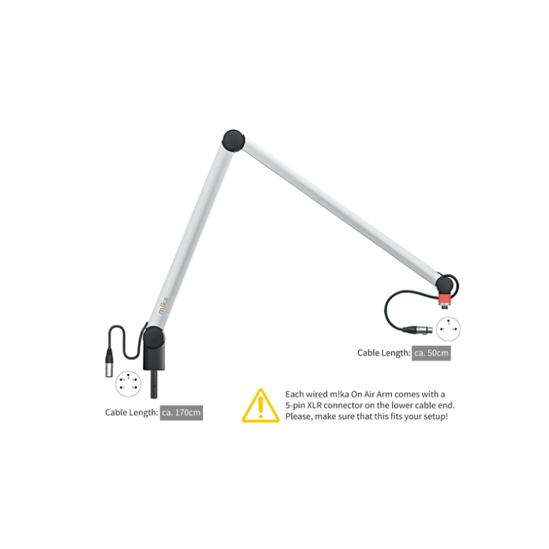 Yellowtec  YT3305 m!ka "ON AIR" Microphone Arm XL aluminium with XLR connectors