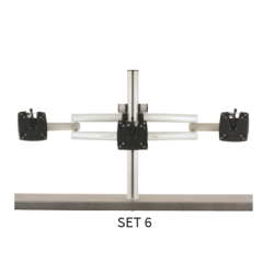 Yellowtec YT3415 Set 6 Triple XL Monitor Aluminium