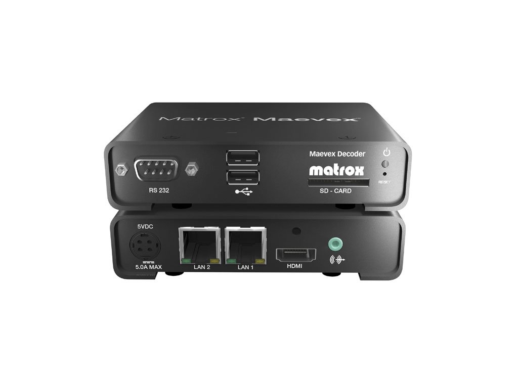Matrox Maevex 5150 HD Decoder, AV-over-IP, RTSP & H.264 - Video IP ...