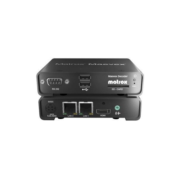 Matrox Maevex 5150 HD Decoder, AV-over-IP, RTSP & H.264