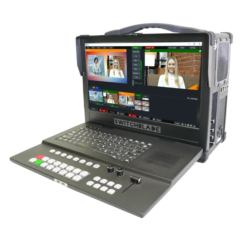 vMix Portable, All-In-One Live Prod. w/ vMix HD software; 8x 3G-SDI inputs, 2x XLR/TRS mic/line 
