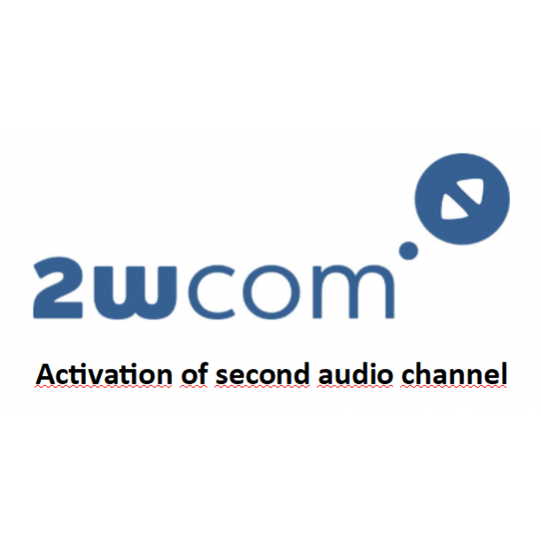 2wcom Option IP-4c: Activation of second audio channel for IP 4c unit