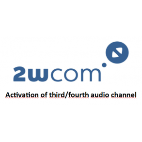 2wcom Option IP-4c: Activation of fourth audio channel for IP 4c unit