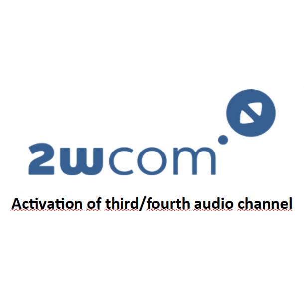 2wcom Option IP-4c: Activation of third audio channel for IP 4c unit