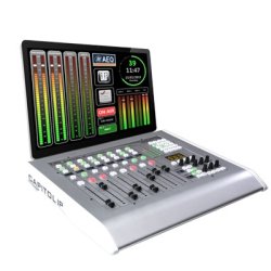 AEQ Capitol IP TT 8 fader Digital Mixing Console - Desktop version
