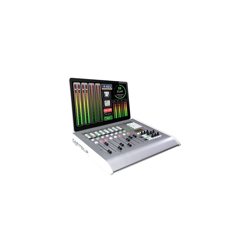 AEQ Capitol IP TT 8 fader Digital Mixing Console - Desktop version