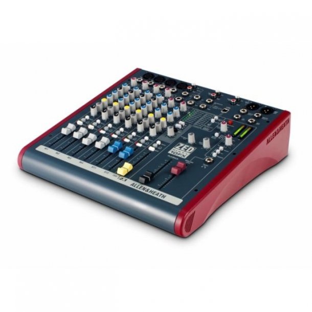 Allen & Heath ZED60-10FX Mixer 4 mono/2 stereo m/USB og DSP