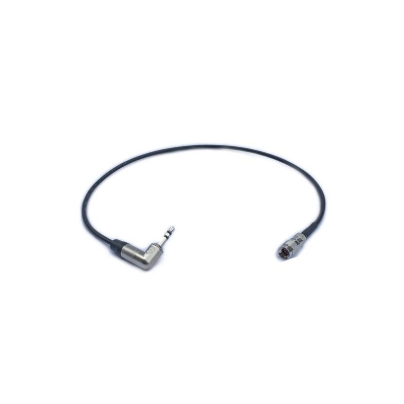 Atomos UltraSync ONE to 90� 3.5mm mini jack, DSLR - Cable to feed MIC level timecode from the LTC po