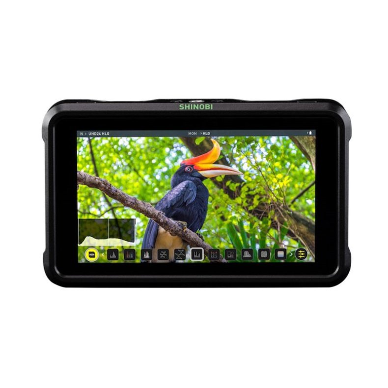 Atomos Shinobi HDMI unit, 1x AC Adaptor w. dummy battery, quickstart guide