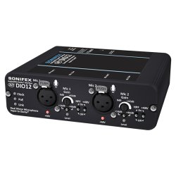 Sonifex AVN-DIO12 Dual Mono Microphone Input to Dante with Mic Gain Black