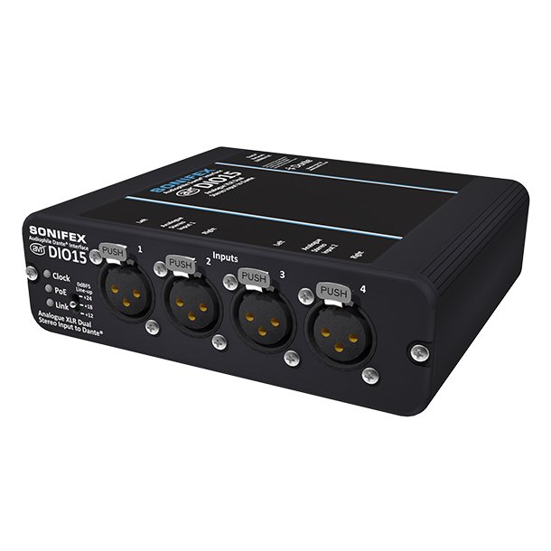 Sonifex AVN-DIO15 4 Analogue XLR Inputs to Dante