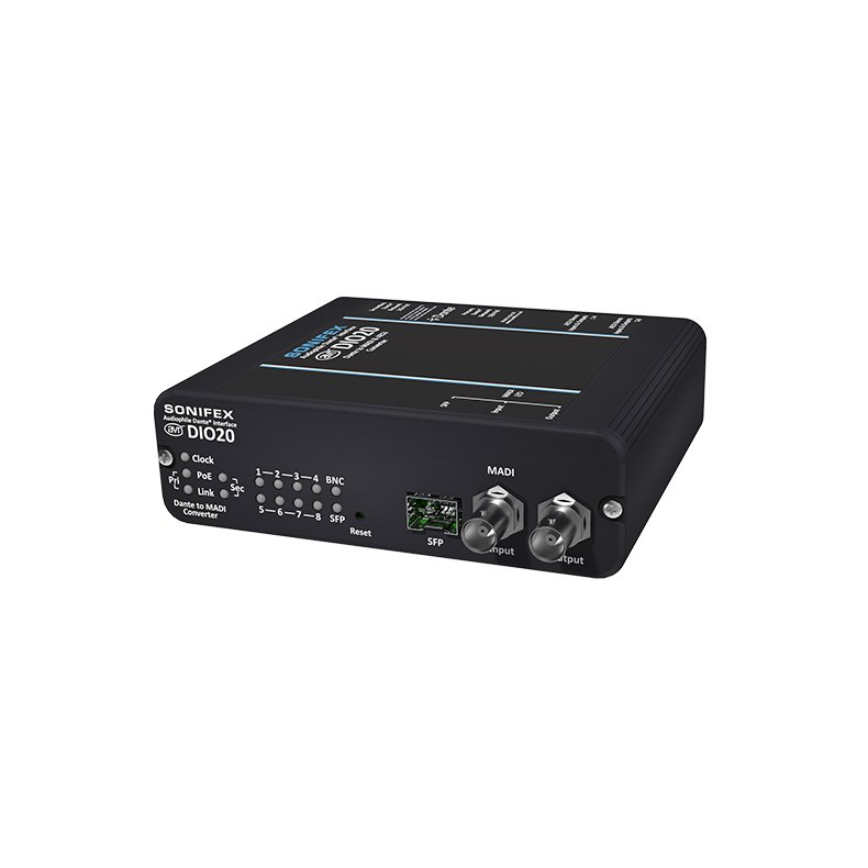 Sonifex AVN-DIO20 Dante to MADI AES3 64 Chan IO Converter Black