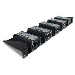 Sonifex AVN-DIO Mounting Rack 19" Rack Tray (5 x Small, 3 x Large) Black