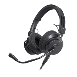 Audio-Technica AT-BPHS2Ca-UT Broadcast Stereo Headset with Condenser cardioid mic. - unterminated