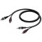 ProCab CAB800/1m 2 x RCA male> 2 x RCA male signal cable 1m