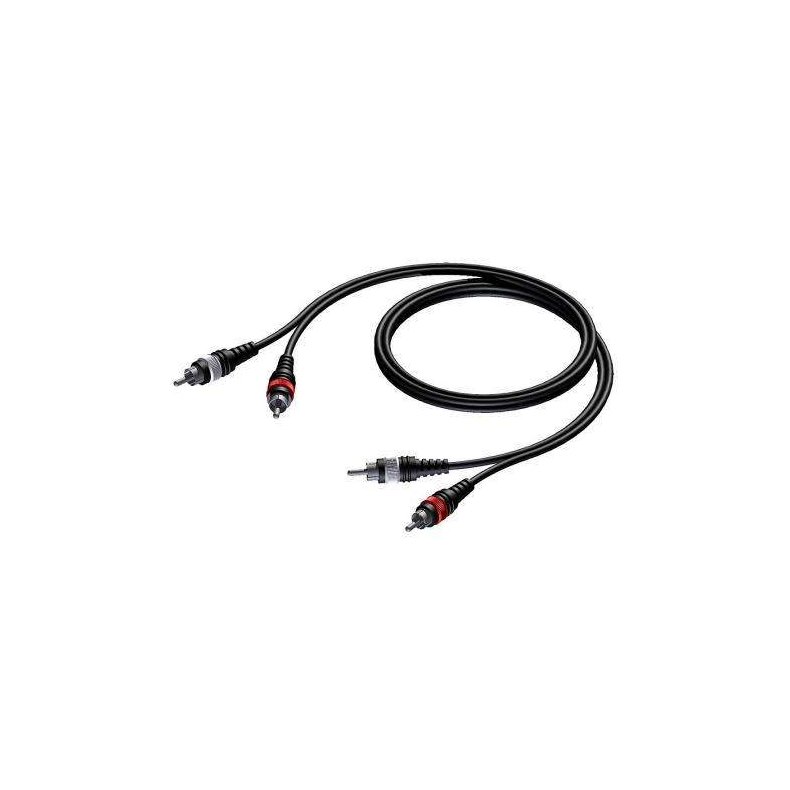ProCab CAB800/5m 2 x RCA male> 2 x RCA male signal cable 5 m