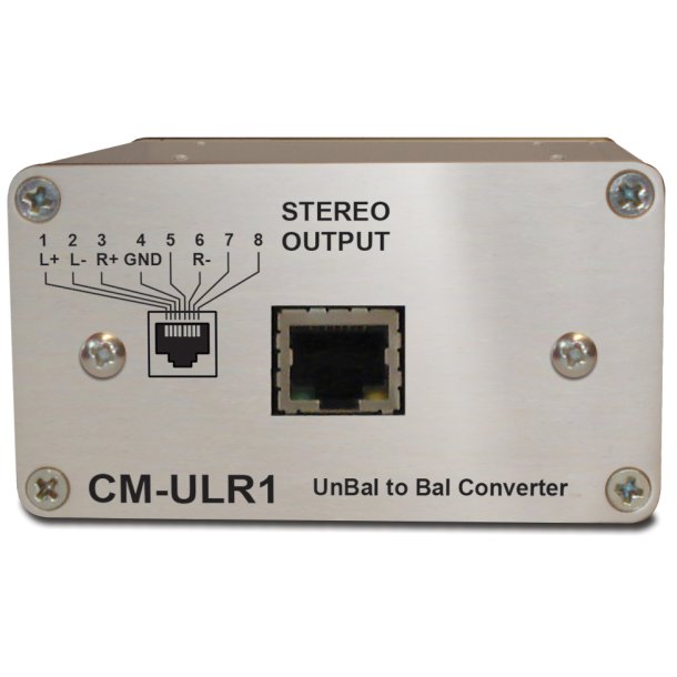 Sonifex CM-ULR1 Unbalanced to Balanced Converter, Passive, Phono to RJ45